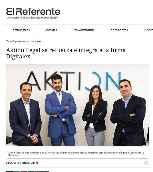 Aktion Legal se refuerza e integra a la firma Digitalex